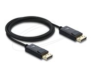 Delock DisplayPort kabel 1m Sort