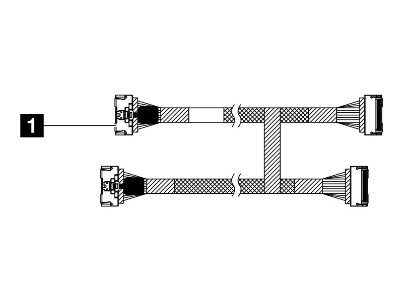 Lenovo - NVMe cable - 56/54 cm