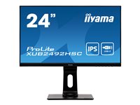 iiyama ProLite XUB2492HSC-B1 24' 1920 x 1080 (Full HD) VGA (HD-15) HDMI DisplayPort USB-C 75Hz Pivot Skærm