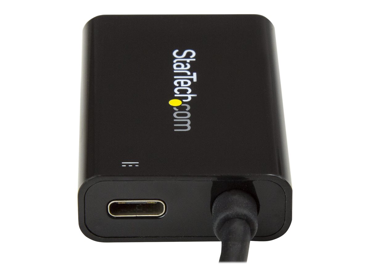 StarTech.com USB C to HDMI 2.0 Adapter with Power Delivery, 4K 60Hz USB Type-C to HDMI Display/Monitor Video Converter, 60W PD Pass-Through Charging Port, Thunderbolt 3 Compatible, Black - USB-C Display Adapter (CDP2HDUCP) - video adaptér - HDMI / USB – foto 3