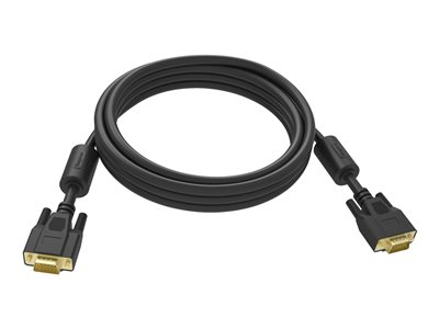 10 m VGA cable - gold plated connectors - ferrite 