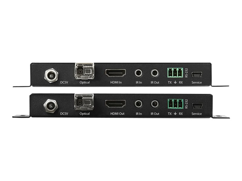 StarTech.com HDMI Over Fiber Extender - HDMI 2.0b - 7.1 Sound - 4K 60Hz -  Rallonge vidéo/audio/infrarouge/réseau - HDMI (ST121HD20FXA)