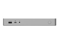 Startech USB-C & USB-A Dock, Hybrid Universal Laptop Docking Station with Dual Monitor Display 4K 60Hz HDMI & DisplayPort, 60