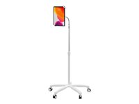 CTA Heavy-Duty Medical Mobile Floor Stand Cart for tablet lockable medical white 