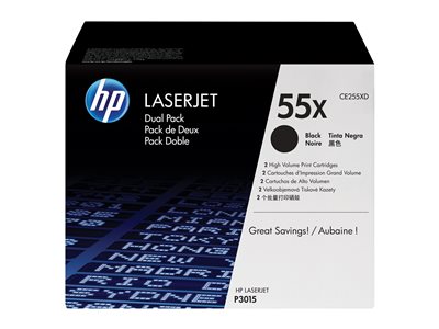 HP Laserjet CE255X Black Dual Pack
