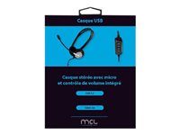 MCL Casque stéréo avec micro avec