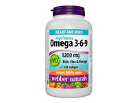 Webber Naturals High Potency Omega-3-6-9 Softgels - 1200mg - 150s
