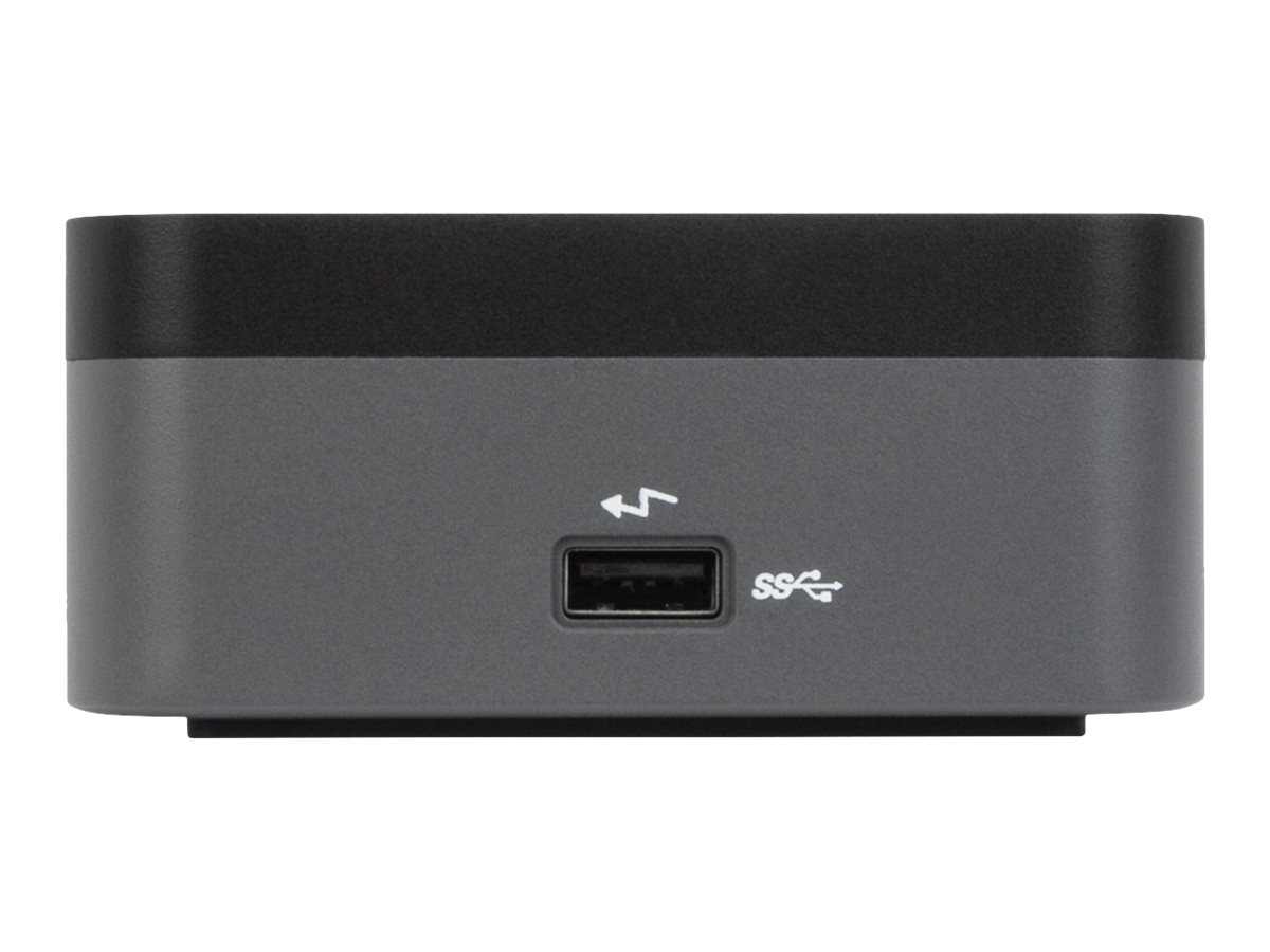 Targus USB-C Universal Quad 4K (QV4K) Docking Station with 100W Power Delivery docking station Product shot Back 78850