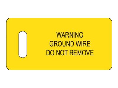 Panduit - Cable tag - yellow, black (pack of 100)