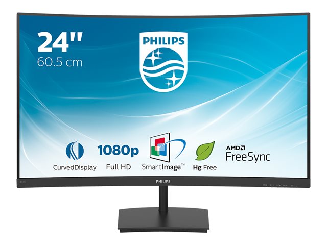 Philips E Line 241e1sc Led Monitor Curved Full Hd 1080p 24