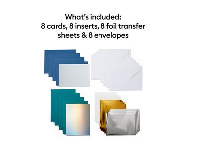 CRICUT Insert Cards FOIL Blue Lagoon (P) Großformatdrucker (LFP)