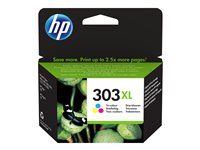 HP 303XL - High Yield - colour (cyan, magenta, yellow) - original - ink cartridge