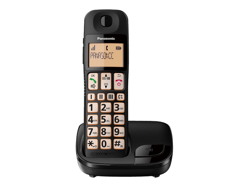 Panasonic KX-TGE110EB - cordless phone with caller ID/call waiting