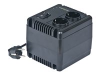 EnerGenie EG-AVR-1001 Automatisk strømregulator 2-stik Sort