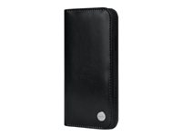 Moshi Overture Flip cover for cell phone vegan leather charcoal black 