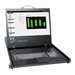 Eaton Tripp Lite Series 16-Port Rack Console Cat5 KVM Switch 1U RM 19 LCD Rackmount