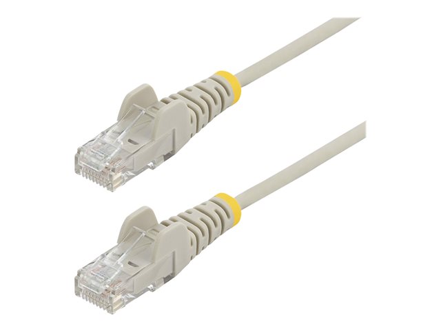 Image of StarTech.com 1.5m Slim LSZH CAT6 Ethernet Cable, 10 Gigabit Snagless RJ45 100W PoE Patch Cord, CAT 6 10GbE UTP Network Cable w/Strain Relief, Grey, Fluke Tested/ETL, Low Smoke Zero Halogen - Category 6 - 28AWG (N6PAT150CMGRS) - patch cable - 1.5 m - grey