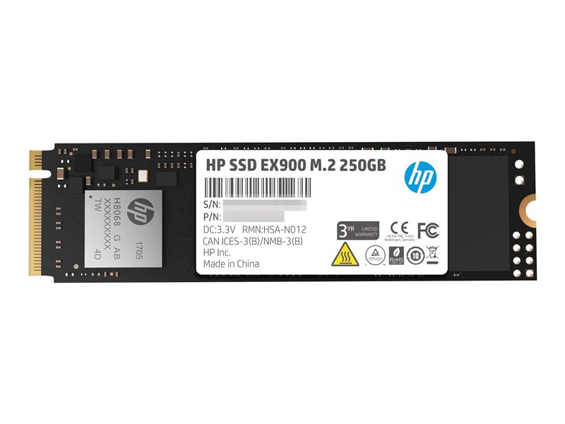 PCIe Gen 3 x 4 SSD EX900 250GB – Hewlett Packard Enterprise