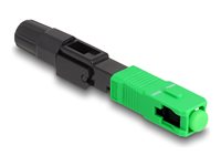 Delock Optical fiber quick connector SC Simplex plug APC field-assembly