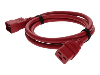 C19/C20 F/M POWER CBL3FT RED 12AWG 100-250V AT 10A