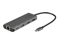 StarTech.com USB C Multiport Adapter - 10Gbps USB 3.1 Gen 2 Type-C - 4K 30Hz HDMI - 100W PD Passthrough - 3xUSB/GbE -  Cable (DKT31CHPDL) Dockingstation
