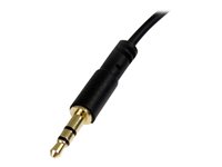 StarTech.com 3 ft. (0.9 m) 3.5mm Audio Cable - 3.5mm Slim Audio Cable - Right Angle - Male/Male - Aux Cable (MU3MMSRA) - cble audio - 91 cm