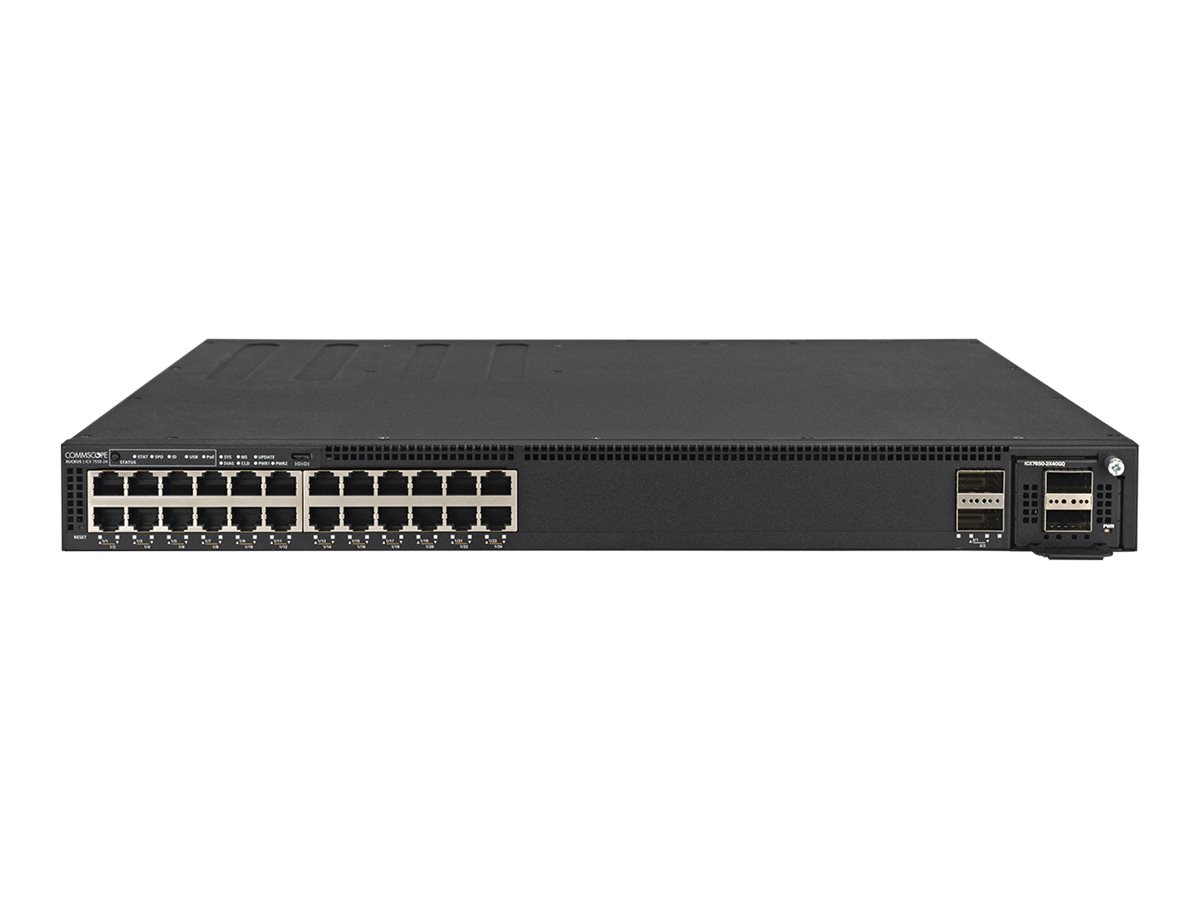 Ruckus ICX 7550-24 switch 24 ports Managed Product shot Front 79800