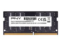 PNY Performance DDR4  16GB 3200MHz CL22  Ikke-ECC SO-DIMM  260-PIN