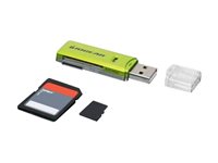 IOGEAR SD/MicroSD/MMC Card Reader/Writer GFR204SD Kortlæser USB 2.0