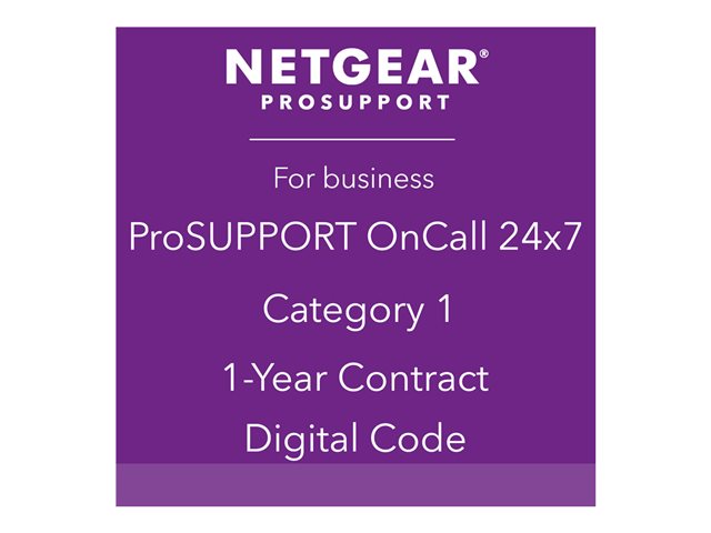 Netgear Prosupport Oncall 24x7 Category 1 Technical Support 1 Year