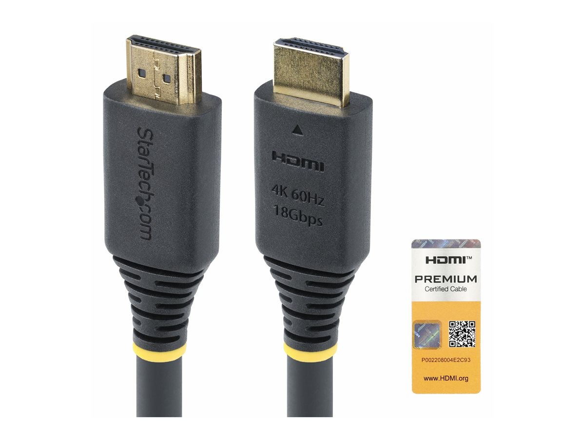 StarTech.com 5m (16.4ft) Premium Certified High Speed HDMI Cable, 4K60Hz - kabel HDMI s ethernetem - 5 m – foto 2