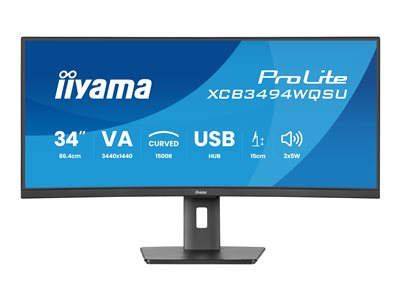 ProLite XCB3494WQSU-B1 - LED monitor - curved - 34