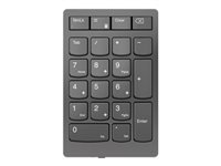 Lenovo Go Wireless Numeric Keypad - Keypad - wireless - 2.4 GHz - key switch: Scissor-Key - storm gray - retail