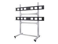Monoprice Commercial Series 2x2 Video Wall System Bracket Cart for 4 flat panels 