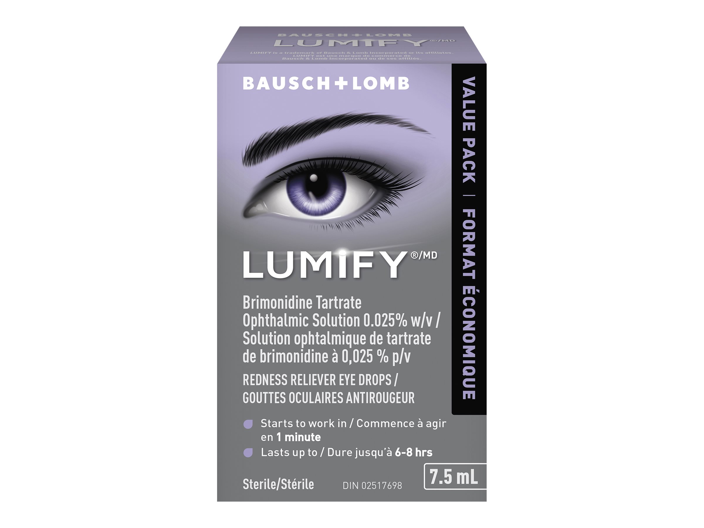Bausch + Lomb Lumify Redness Reliever Eye Drops - 7.5ml