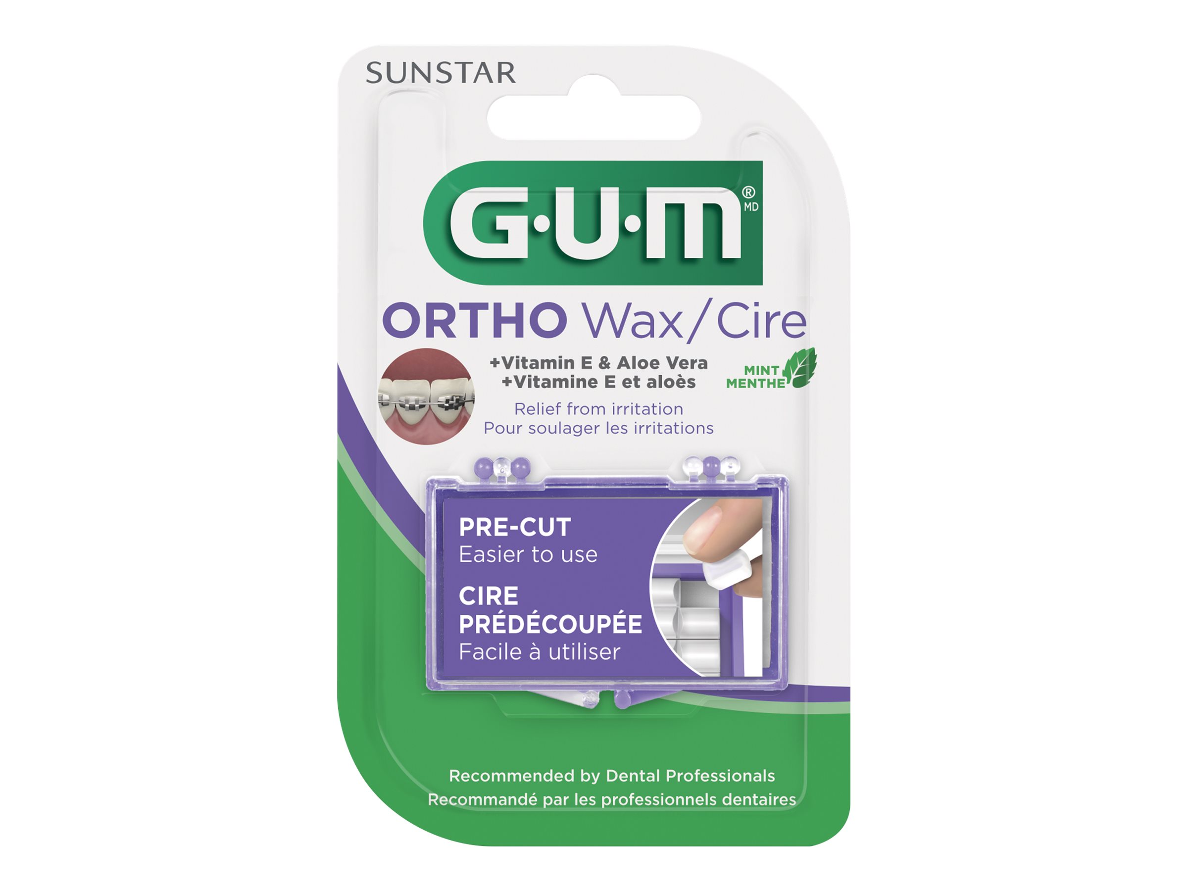 GUM ORTHO WAX MINT