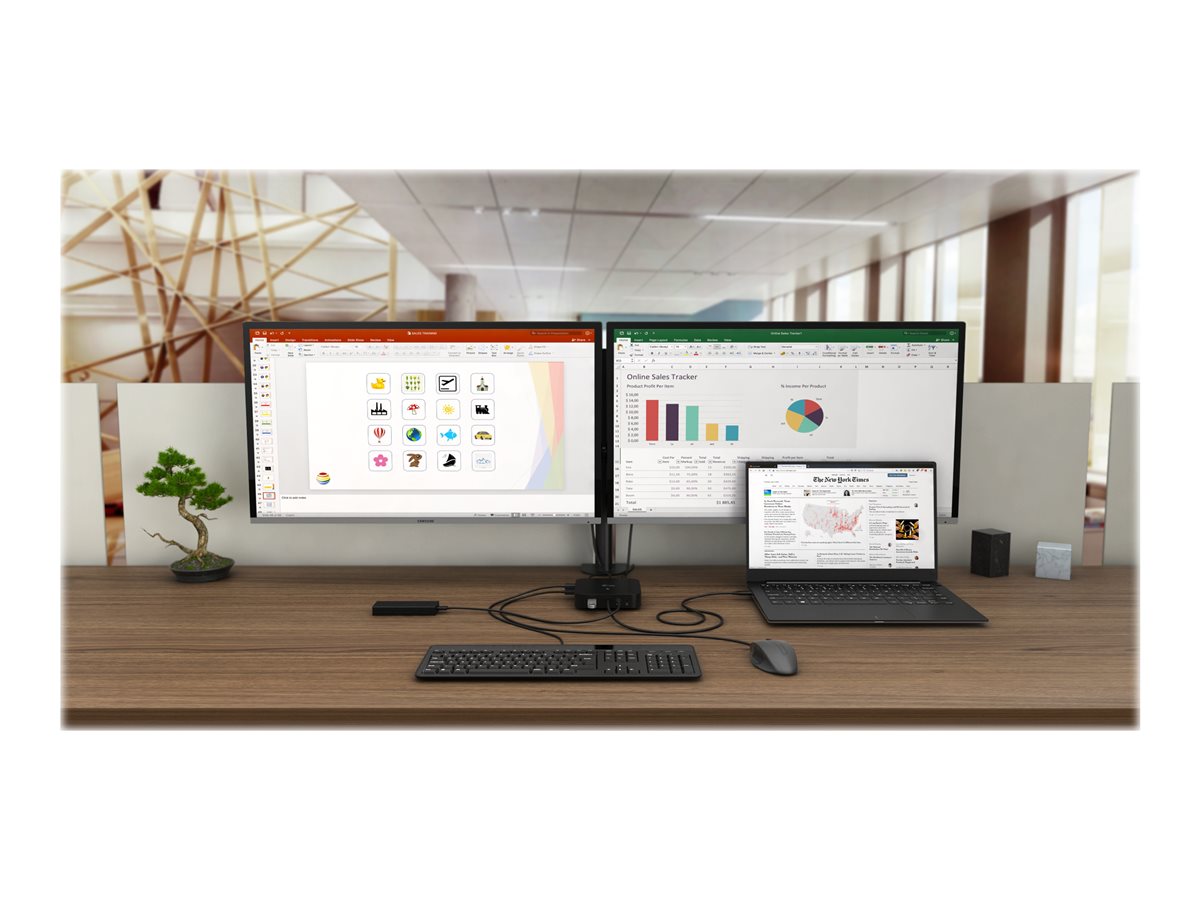 I-TEC USB-C Dual Display MST DS 1xDP 1xHDMI 1xGLAN 3xUSB 3.0 2xUSB 2.0 1xUSB-C-Datei 1xAudio/Mic Jack 1x100W USB-C PD+Charger 112W