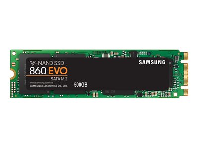 Samsung 860 EVO MZ-N6E250BW - SSD - encrypted - 250 GB - internal - M.2 2280 - SATA 6Gb/s - buffer: 512 MB - 256-bit AES - TCG Opal Encryption 2.0