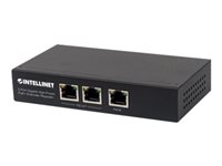 Intellinet 2-Port Gigabit High-Power PoE+ Extender Repeater, IEEE 802.3at/af Power over Ethernet (PoE+/PoE), metal - repeater