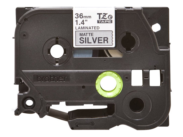 BROTHER TZEM961 black/silver 36mm 8m