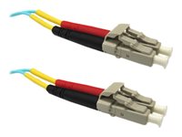 Weltron Patch cable LC multi-mode (M) to LC multi-mode (M) 1 m fiber optic duplex 