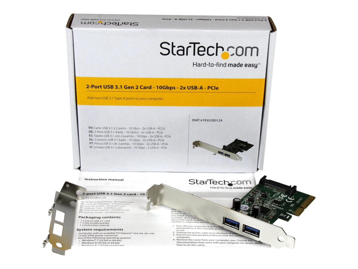 STARTECH 2 Port USB PCIe Card 10Gbps/port - USB-A – foto 4