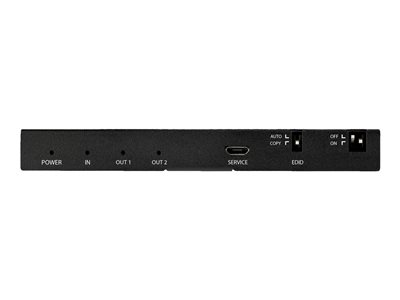 2-Port HDMI Splitter (1x2) - 4K 60Hz UHD HDMI 2.0 Audio Video Splitter w/  Scaler & Audio Extractor (3.5mm/SPDIF) - Dual HDMI Splitter (1-In 2-Out) 