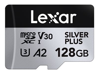 LEXAR, PROFESSIONAL, SILVER PLUS, MICROSDXC, 128GB