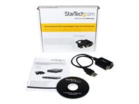 Startech USB to Serial RS232 Adapter Cable w/ COM Retention - USB Serial Adapter - serial adapter - USB - RS-232