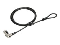 Kensington N17 Combination Cable Lock for Dell Devices Wedge Slots Sikkerhedskabelslås