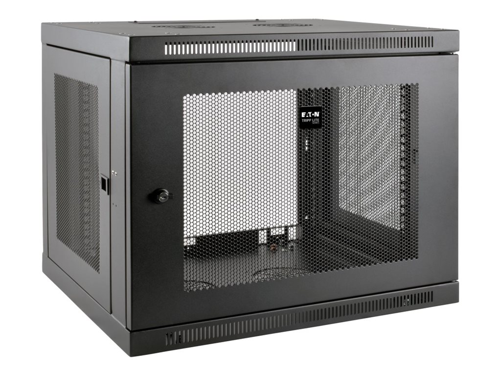 Tripp Lite 9U Wall Mount Rack Enclosure Server Cabinet Low Profile Deep