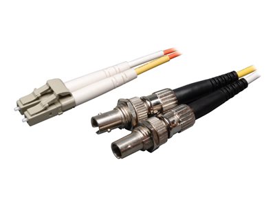 Tripp Lite 0.3M Duplex Multimode Fiber Optic 50/125 Adapter LC/ST M/F 1ft 1' 0.3 Meter