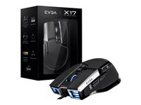 EVGA X17 Mouse ergonomic optical 10 buttons wired black