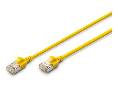 DIGITUS Patchkabel CAT 6A F/FTP Slim 5,00m gelb - DK-1632-A-050S-Y